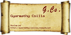 Gyarmathy Csilla névjegykártya